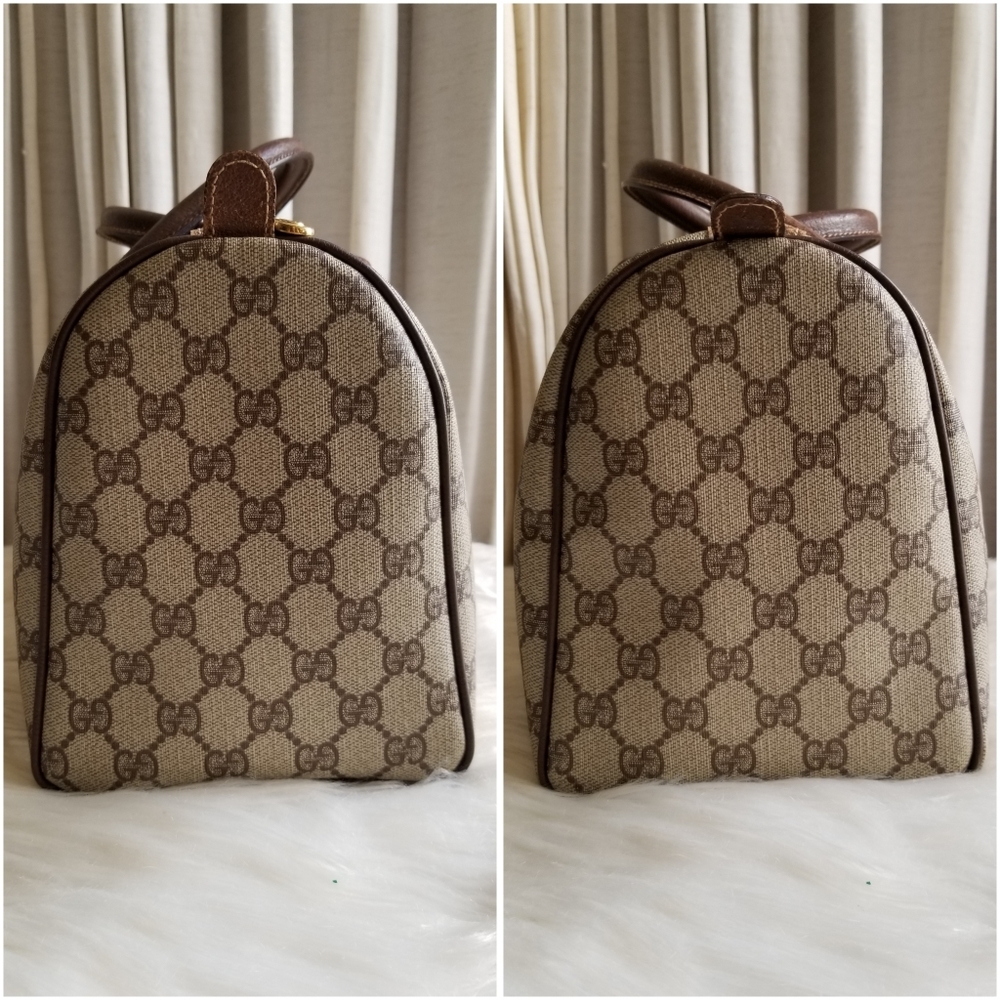 Gucci Vintage Supreme Coated Canvas Boston Bag - Picture 5 of 14